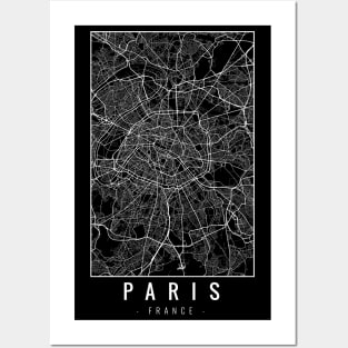 Paris France Minimalist Map Posters and Art